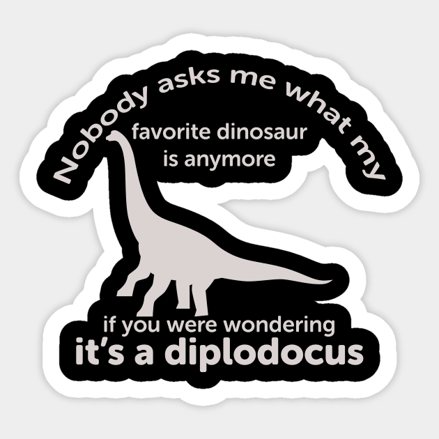 Diplodocus grown up favorite dinosaur Sticker by LovableDuck